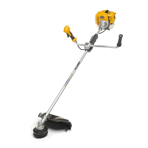 STIGA BC 545 B Benzin-Motorsense, 42,7 cm³, 45 cm – Tap&Go Doppelleinenkopf, 3-Zahnmesser – Für Garten- Und Flächenarbeiten