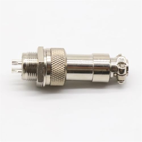 Conector GX12 de 4 pines L90 redondo contra fallos de corriente en cables de aviación de 12mm 5
