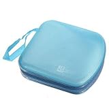 Beaupretty CD Case, DVDs Wallet Holder Portable Plastic 40 Disc CD DVD VCD Wallet Storage Bag Case O