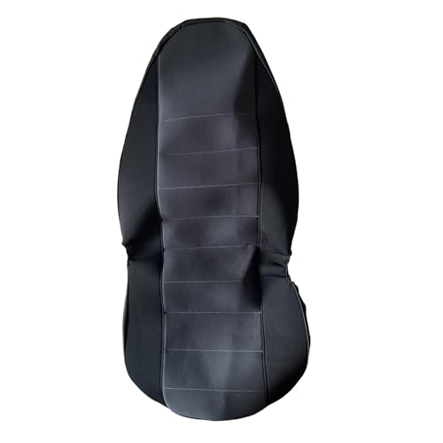 Dunhil Front Driver & Passenger 60/40 High Back Bench Cotton Seat Cover Black & Charcoal Fit for Ford Ranger 1998 1999 2000 2001 2002 2003 (Without Console Cover) by Dunhil - Image 4