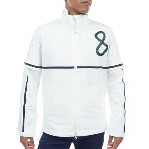 [アンパスィ] ライトレインブルゾン（メンズ） AMS1803R1 ホワイト