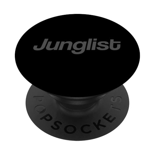 Junglist DNB Minimalist - DJ con batteria e basso Music Raver Lover PopSockets PopGrip Intercambiabile