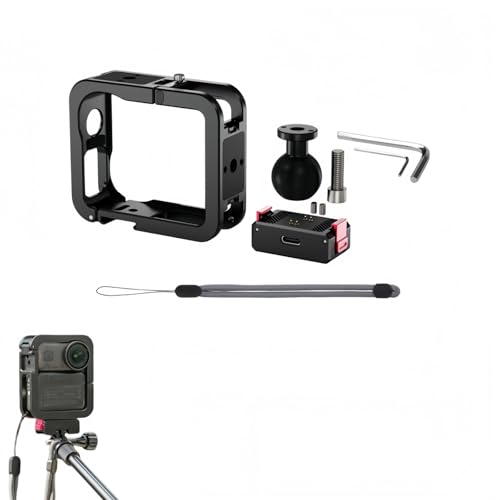 DJI OSMO Nano�Ή��A���~�j�E���P�[�W ? ���ʎ��C�N�C�b�N�����[�X�A�܂肽���ݎ�2�J�[�h�A�_�v�^�[�A�f���A���R�[���h�V���[�Y�A1/4�C���`Arri�}�E���g(�P�[�W+1�C���`�{�[���x�[�X)�B