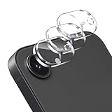 Aerku Kameraschutz für iPhone 17e/ 16e für Panzerglas, 3 Stück 3D Transparent Anti- Kratzer Kamera Schutzglas, 9H Härte Kameraschutzfolie, Blasenfrei Gehärtetes Glas Folie, HD Kamera Schutzfolie