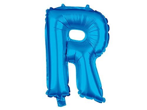 Trend-world Ballon XXL Bleu en Forme de Lettre Gonflable en Aluminium de qualité supérieure Environ: 80 cm décoration :BAL-265 Lettre R Cover