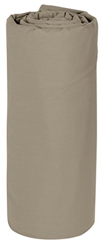 Drap housse percale coton 160x200 loutre Vent du sud lit 2 places - 2