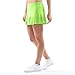 SPORTKIND Jupe Cloche avec Short intégré, pour Golf, Tennis et Hockey, Respirant, Protection UV 50+, pour Fille et Femme, Vert Clair, 8 Ans