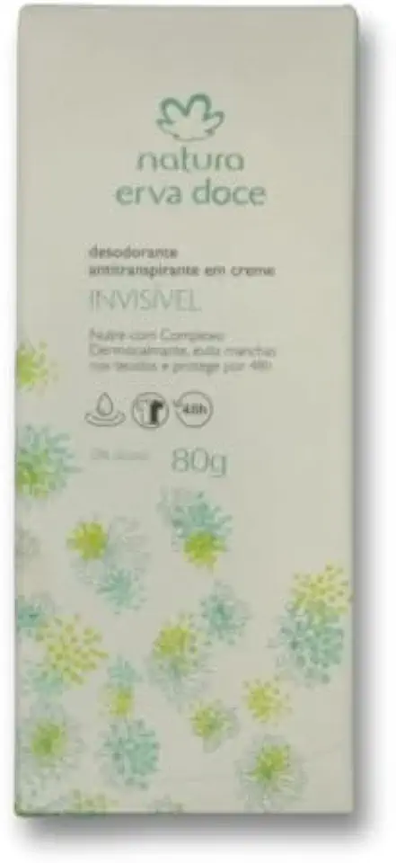 NATURA ERVA DOCE DESODORANTE EM CREME INVISIVEL 80G