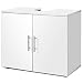 Giantex Bathroom Vanity Cabinet Under Sink Storage, 27" Wide 14" Deep 23" Height Non Pedestal Large Cabinets Capacity Space Saver Organizer Freestanding Double Doors, Bathroom Vanities,White