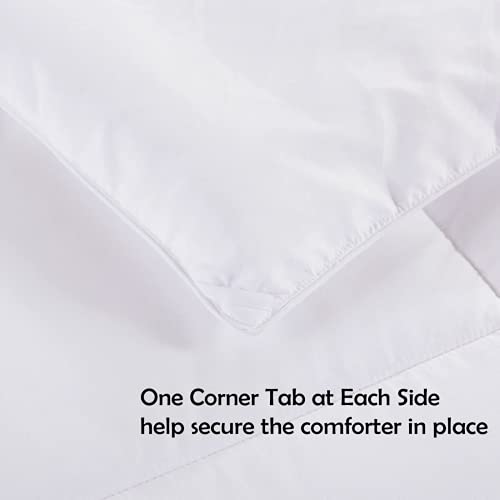 Cohome Oversized King 2100 Series Cooling Comforter Down Alternative Quilted Duvet Insert With Corner Tabs All-Season - Luxury Hotel Comforter - Breathable - Reversible - Machine Washable - White #TOP5
