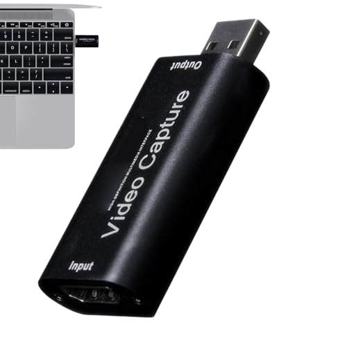 Carte de capture externe - Capturateur multifonction de jeux en haute définition - Adaptateur compact captureur audio pour amateurs d'sport et de streaming en continu