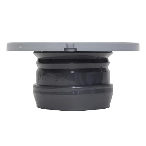 Flexon Toilet Flange For 4" Pvc, Abs, Cast Iron Or Lead Pipes-Includes Spacer System To Correct Flange Elevation From 3/8"-1 1/8" #TOP1