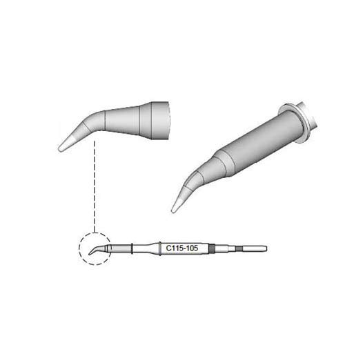 JBC C115105 - Punta per saldare, conica, curva