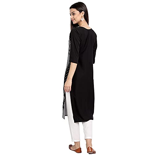 Image of Women's Crepe Straight Kurta
