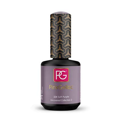 Pink Gellac Shellac Gel Nagellack 15 ml für UV LED Lampe | 224 Soft Purple Lila Violett | Gel Nail Polish for UV Nail… – Bild 3