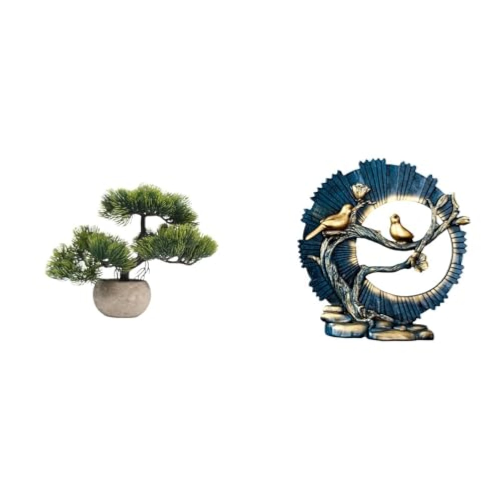 Artificial Bonsai Tree Greenery Collection Centerpiece Ornament