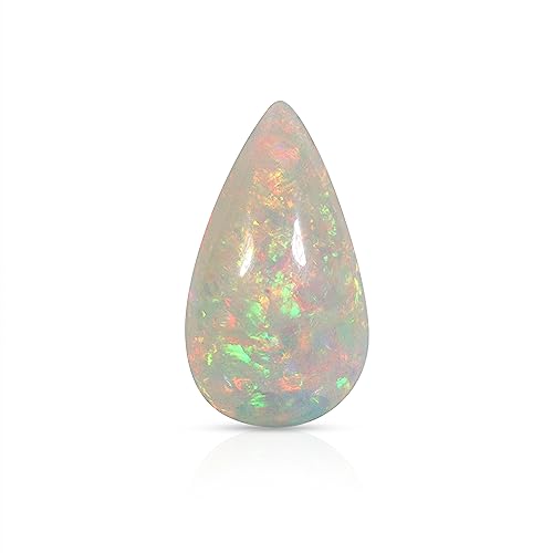 Opale éthiopienne naturelle en poire 14x24.5mm pour création de bijoux DIY