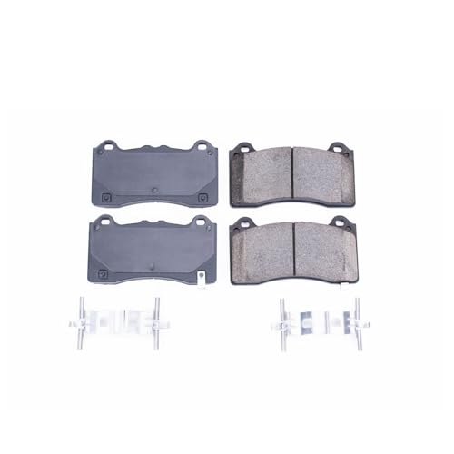 Image of PowerStop Front Brake Pads for Ford Focus 2016-18 - Z17 Ceramic Brake Pads with Installation Hardware, 17-1977