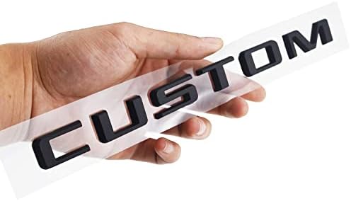 1x CUSTOM Letters Emblems 3D Tailgate Decals Sticker Replacement for 2019-2020 Silverado Badge (Matte Black)