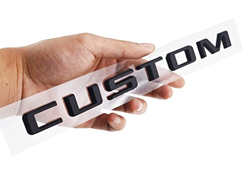 1X Custom Letters Emblems 3D Tailgate Decals Sticker Replacement For 2019-2020 Silverado Badge (Matte Black) #TOP10