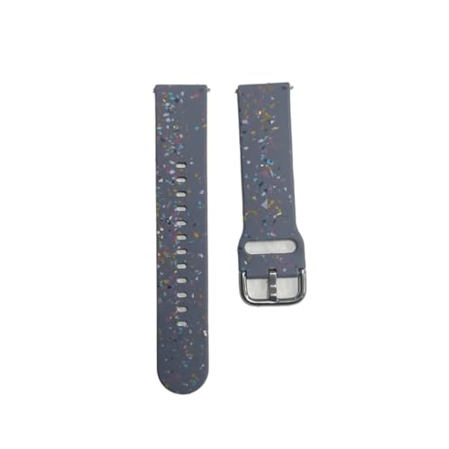 [MEVMEVGNLN] Fit For Xiaomi Watch S3 S2 S1�p�V���R���E�H�b�`�o���h�AFit For Amazfit Bip 5 3�p�AFit For Vivoactive 3�p�u���X���b�g(Blue Grey,22mm width