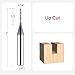 SpeTool 1/16 Inch Up Cut Spial Router Bit 1/4 Inch Shank with Extra Long Life Coating CNC Router Bit Plunge Woodworking Engraving Tool