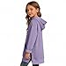 Girls Warmy Oversized Hoodie Dress Casual Long Sleeve Split Hem Drawstring Sweatshirt Comfrt Soft Kids Pullover with Kangaroo Pocket Loose Fit Hoodies for Girl Tween Fashion Clothes 5-14 Years Purple