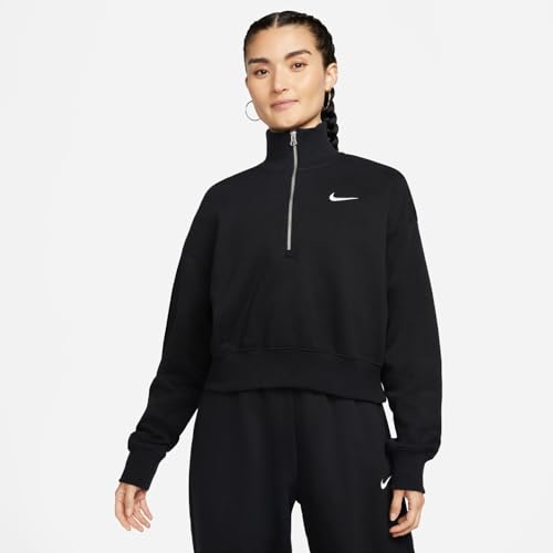 Sweat shirt Nike W nsw phnx flc qz crop EU - vue 7