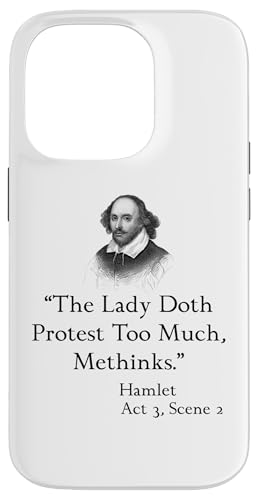 VFCNXsAEnbg̈p - The Lady Doth Protest Too Much X}zP[X iPhone 14 Pro p