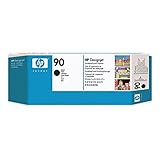 HP 90 Black and Cleaner DesignJet Original Ink Cartridge (C5054A)