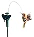 Solar or Battery Powered Fluttering Hummingbird, Real Feather Wings and Tails