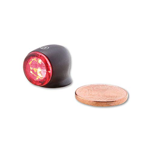 PROTON Two 3 en 1 LED Luz Intermitente Combo Homologado Negro Harley Custom Stop Posición Trasera