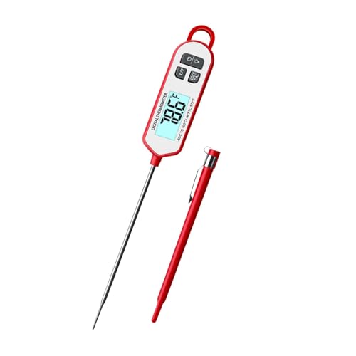 Digital Meat Probe, Kitchen Probe For Bbq, Ultra-fast Read Meat Probe, Waterproof Cooking Thermometer, Backlight Cooking Probe, Meat Probe For Grill, Bbq Meat Thermometer, Calibration Meat Probe