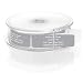 Gray Colored Personalized Address Labels with White Print and Elegant Plastic Dispenser - Roll of 250
