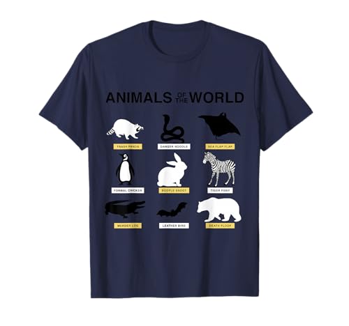 Animals of The World T-Shirt Funny Rare Animals Memes Shirt T-Shirt