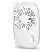 Price comparison product image ibohr Handheld Fan Mini Fan Powerful Small Personal Portable Fan Speed Adjustable USB Rechargeable Pocket Fan for Home Office Outdoor Travel, White
