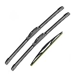 GoKoHe Windshield Wiper Blades (pack of 3pcs) Original Equipment Replacement for 2019 2020 2021 2022 Toyota Corolla Hatchback 28