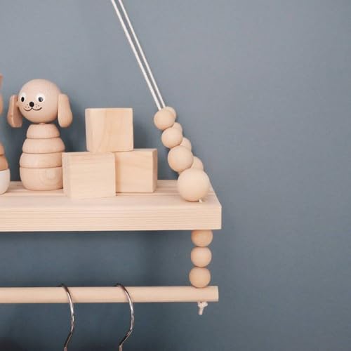 Support de rangement mural suspendu pour désencombrer avec style bohème - 8