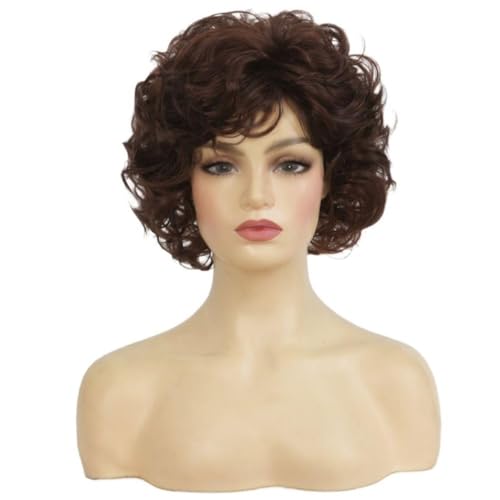 Perruque courte bouclée cheveux fins solution volume naturel