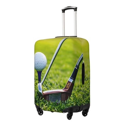 Golf Court Print Washable Luggage Cover Fashion Suitcase Protector Cover Fits 18-32 Inch Luggage2