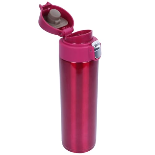 HEALSOPTHY Botella y Gran Capacidad de Acero Inoxidable Aislada 450ml Portátil Aislamiento Térmico Fácil de Limpiar para Coche y Exterior