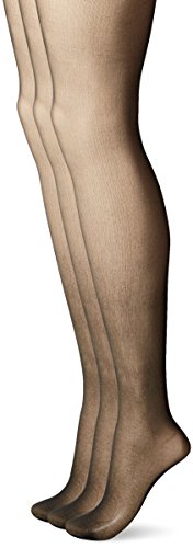 L'eggs Women's Everyday Control Top Panty Hose, Jet Black, B