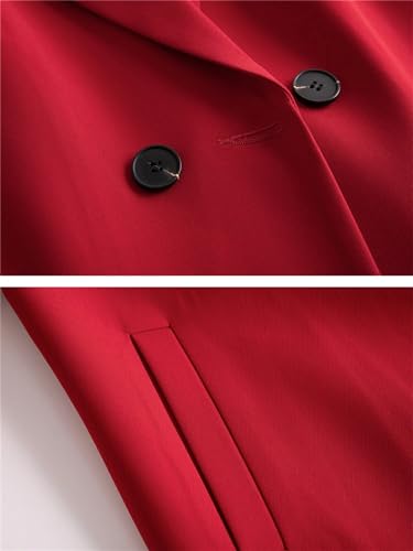 Business Work Wear Pant Suit for Women Long Blazer Overcoat Set Female Office Ladies Jacket and Trouser 2 Pieces4