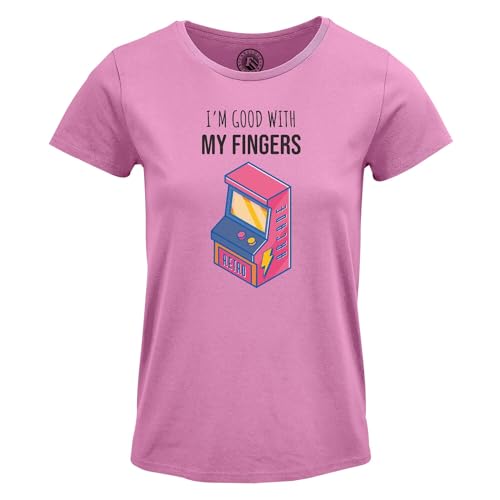 T-shirt femme col rond confortable pour joueuse de jeux vidéo