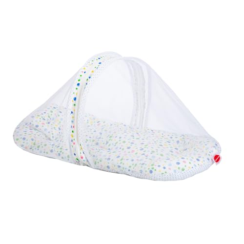 Image of VParents Baby Bedding Set with Mosquito net Cotton, Bluebell (Blue) 110214