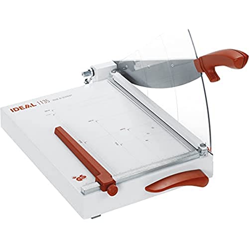 Ideal 1135 Schneidemaschine, Hebelschneider, Papierschneider bis DIN A4 (304 x 385 mm, Schnittlänge 350 mm, 25 Blatt Kapazität)