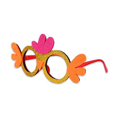 SUDNJIALQ 2 PCS Óculos Glitter de Páscoa Bonito Trajes de Jogos de Vestir Óculos Engraçados Decoraçã