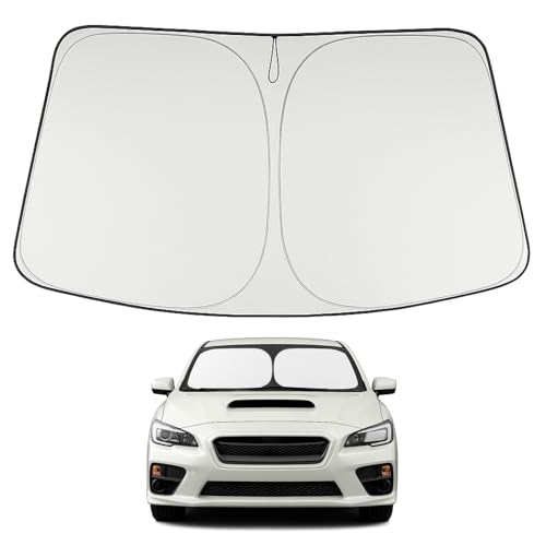 Image of Proadsy 2026 Upgrade Windshield Sun Shade Custom Fit 2008-2014 WRX Foldable Front Sunshade Protector Sun Visor Blocks UV Rays Keep Car Cooler