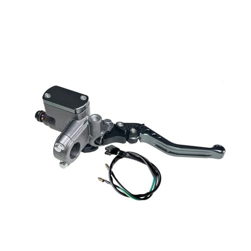 Pompe maître-cylindre embrayage et levier de moto droit titane guidon 22 mm
