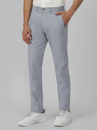 Image of Urbano Fashion Men's Cotton Light Weight Non-Stretch Slim Fit Casual Trousers